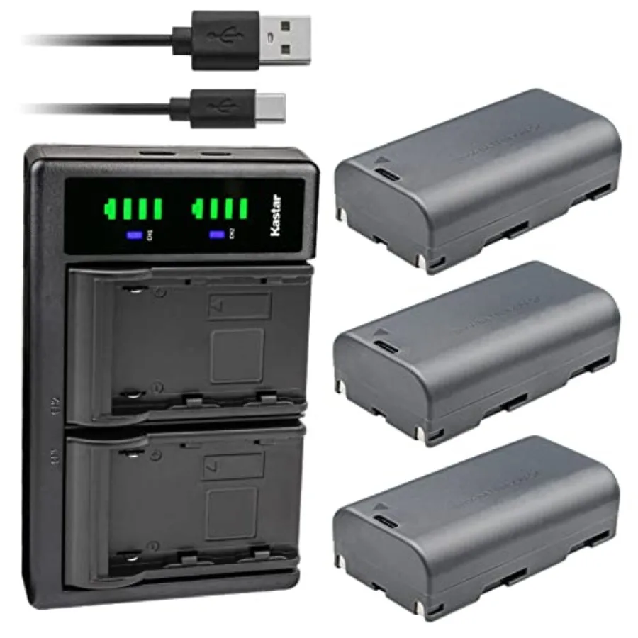 

Комплект из 3 аккумуляторов и зарядное устройство USB LTD2, совместимые с лазерными нивелирами Huepar S03CG/S03DG, S04CG 4D, 503DG, 503CG, 503CR, 602CG