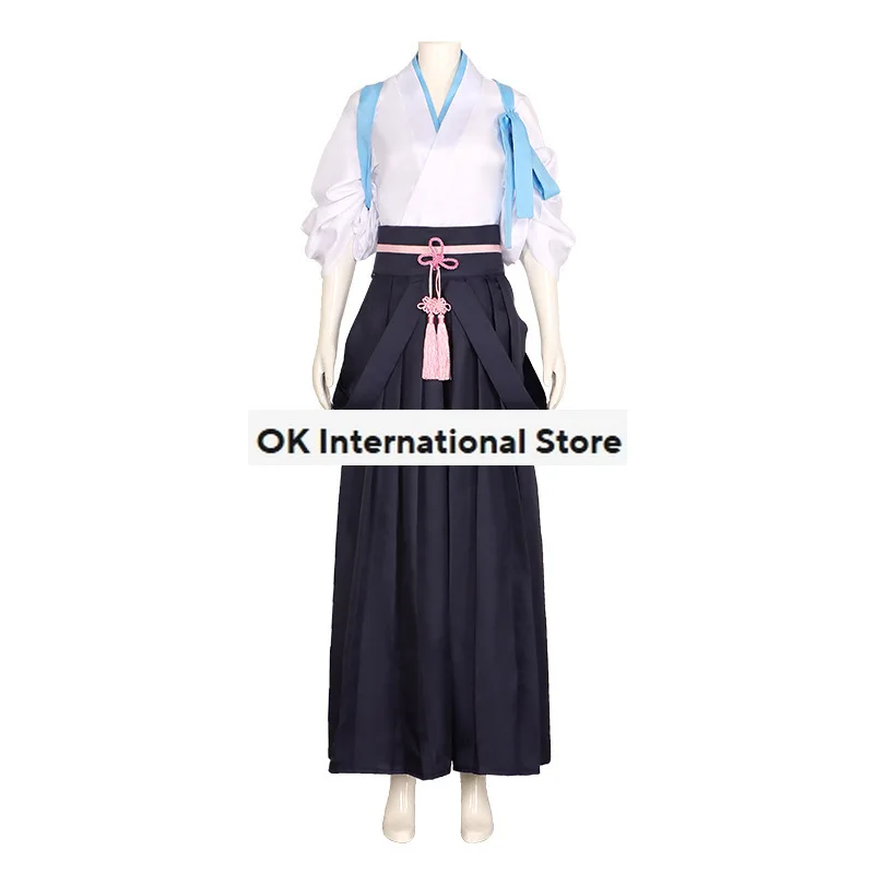 Genshin Kostum Dampak Kamisato Yaka Cosplay Kimono Kostum Uniformen Top Rok En Kimono Kendo Pak Halloween Feestkostuum