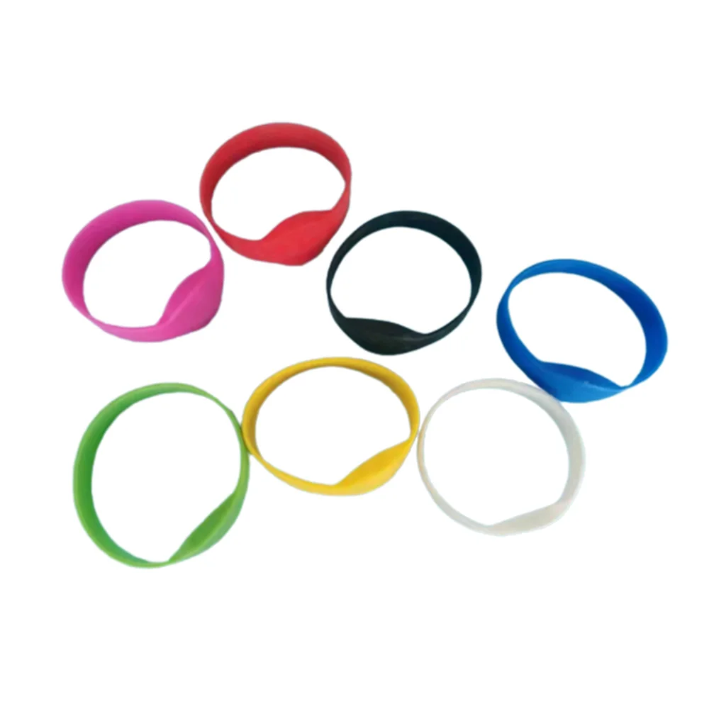 RFID Smart Chip Access Control Card 13.56Mhz Read-Only Token NFC Authorized Waterproof Wristband 1K S50 Bracelet Badge Key