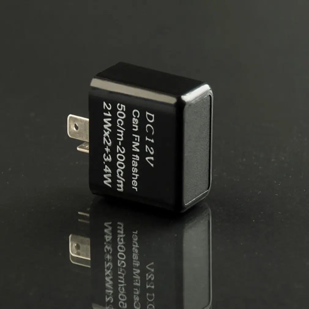 12v 2 pinos da motocicleta pisca pisca ajustável led pisca indicador de sinal volta hiper piscando luz durável