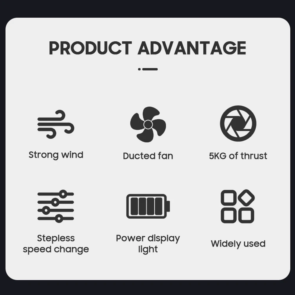 NEW Mini Turbo Violent Fan 5KG Thrust Powerful Blower Brushless Motor Turbo Violent Fan High Power Dust Blower Thor Hammer 2 X90