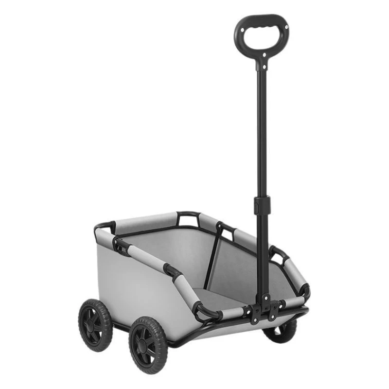 

Pet stroller for dogs going out, foldable, lightweight grocery cart, small and medium-sized dog cart