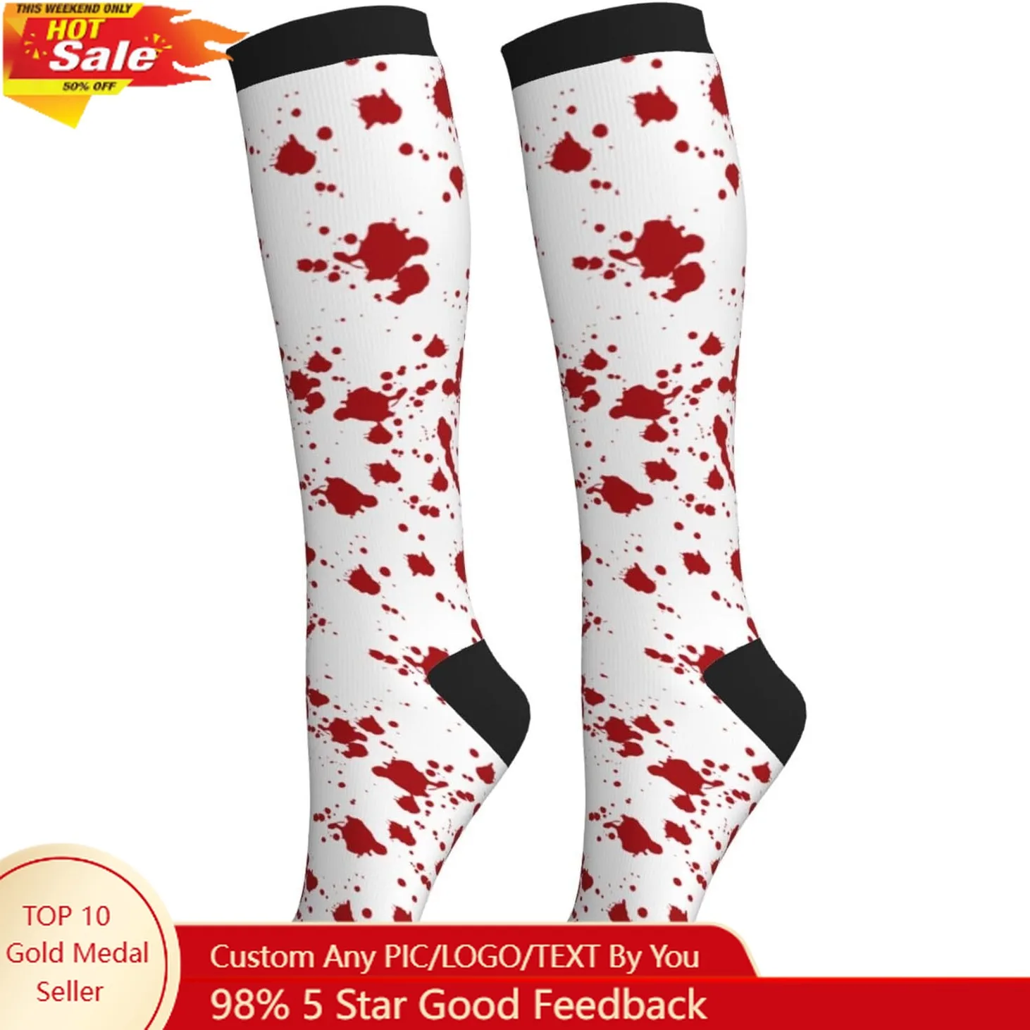 ถุงเท้ารัดกล้ามเนื้อ ถุงเท้ารัดน่อง ถุงเท้ารัดเข่า ถุงเท้าแบบใหม่ สำหรับผู้หญิง ผู้ชาย นักกีฬา วิ่ง เดินป่า พยาบาล