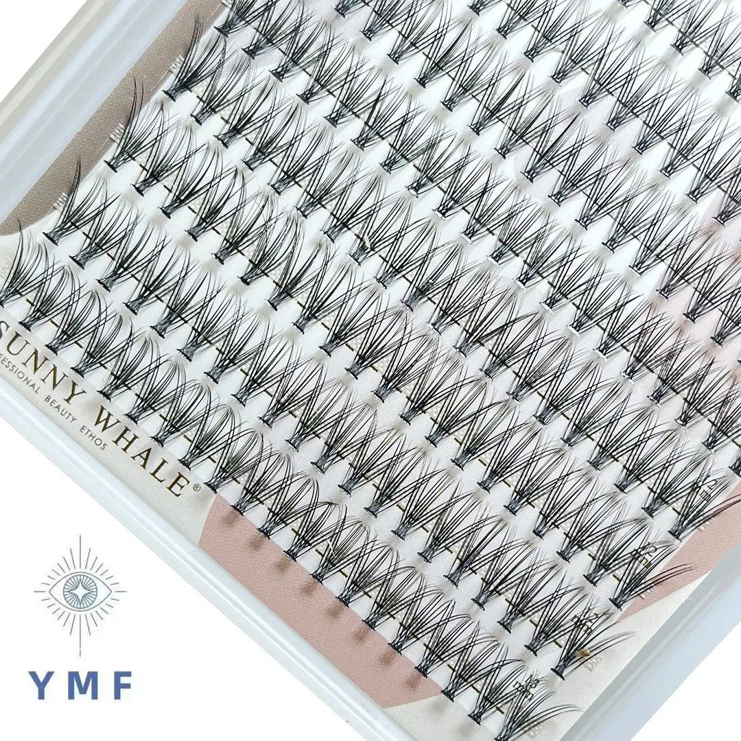 YMF 6D Eyeslashes Extension Personal Fake EyeLash Professional Makeup Individual Cluster EyeLashes Grafting False Eyelashes