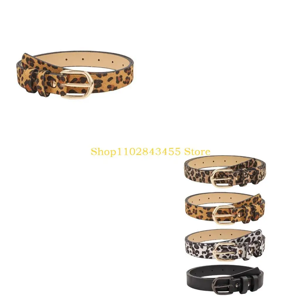 49MC Everlasting Brown Animal Design Strap Metal Decorative Closure Unisex Band