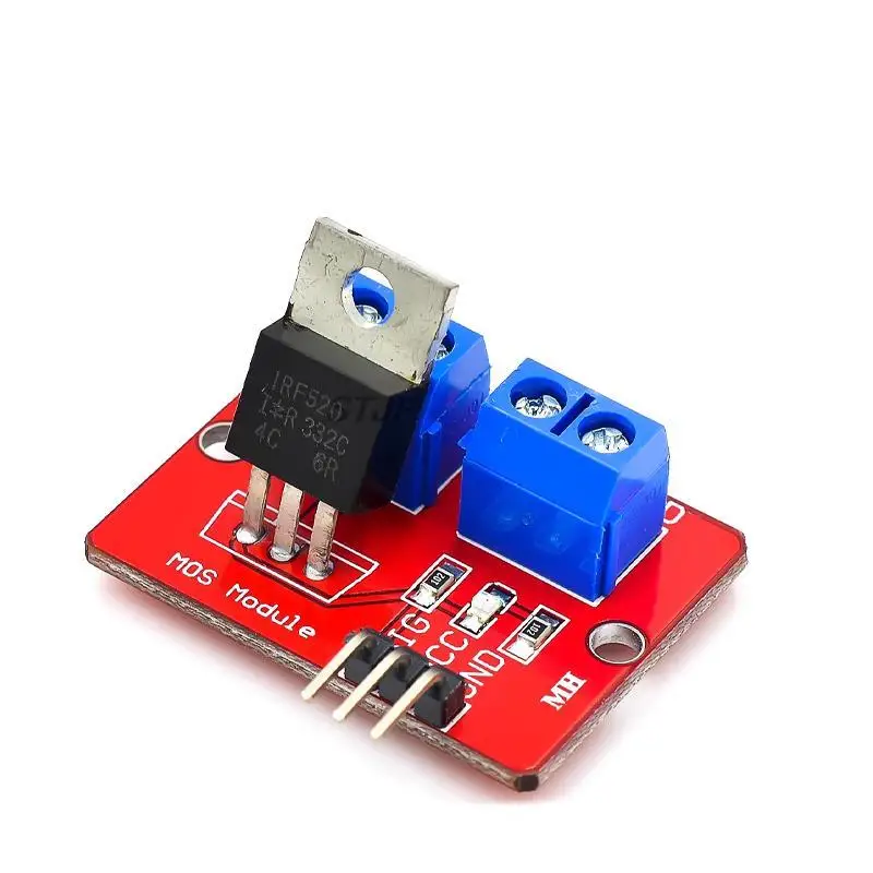 IRF520 MOS Driver Module 0-24V Top Mosfet Button PWM Adjustment for Arduino MCU ARM Raspberry Pie