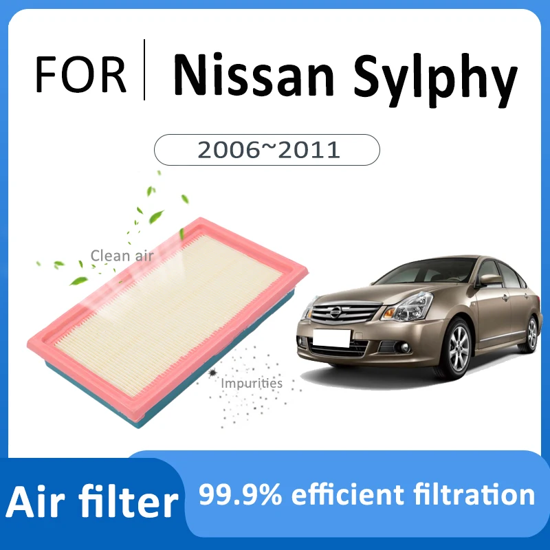 Suitable For Nissan Sylphy Almera G11 2006~2011 2010 16546-ED500 Car Activated Carbon Air Filter Cabin Filter Auto Accessories