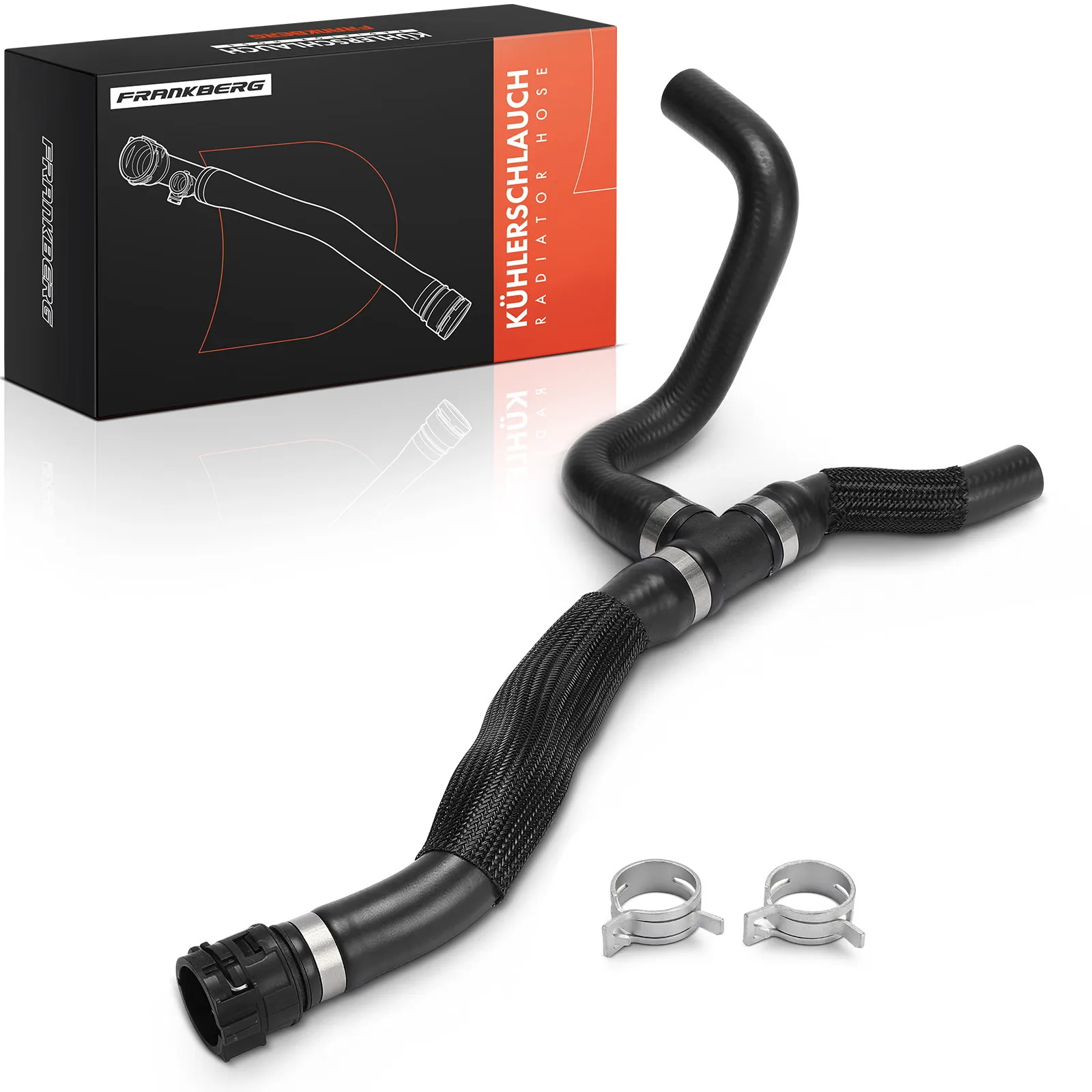 Frankberg 1x radiateurslang linksonder voor Chevrolet Cruze J300 hatchback J305 Station Wagon J308 1.6L 1.8L Bj vanaf 2009 9075008