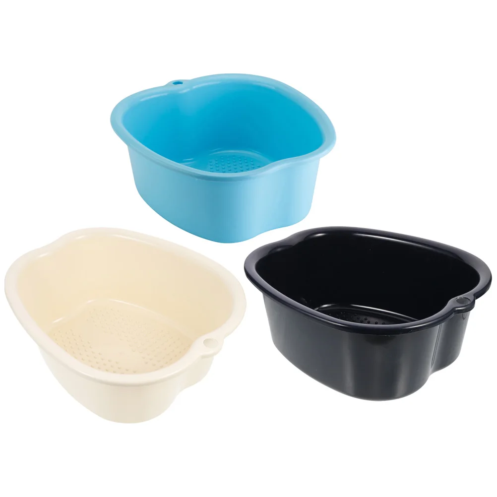 

Набор из 3 многоразовых ванночек для педикюра и массажа ног из прочного пластика для ванной комнаты