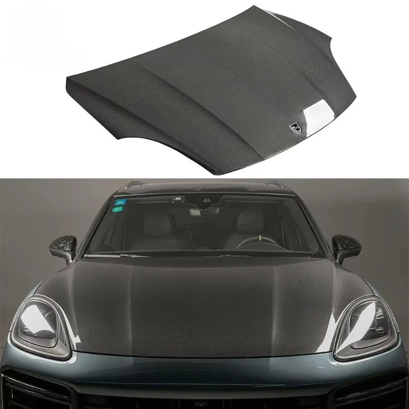 

Replacement Machine Cover Carbon Fiber Car Engine Hood Panel for porsches Cayenne 9Y0.1 Original 2018-2023