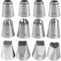 Sultan Tube Russian Pastry Tips Sulta Ne Ring Cookie Mold Heart Shape Large Icing Piping Nozzles Confectionery Cake Decoration