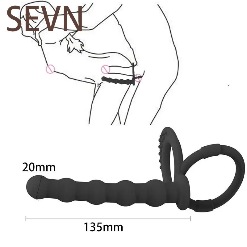 Anal Beads Dildo Sex Toys for Women Men Gay Buttplug Beads Long Butt Beads Vagina Clit Pull Ring Ball Anal G-Spot Stimulator