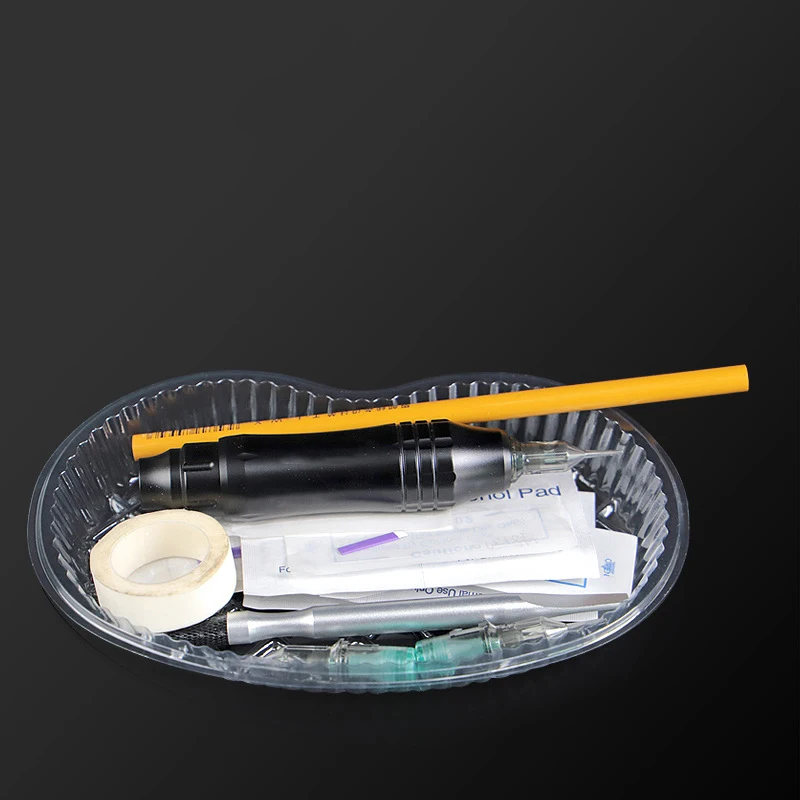 

10pcs Tattoo Permanent Makeup Dedicated Disposable Independent Tray Bowl Waist-Shaped Sterile Independent Tattoo Tool Supplies