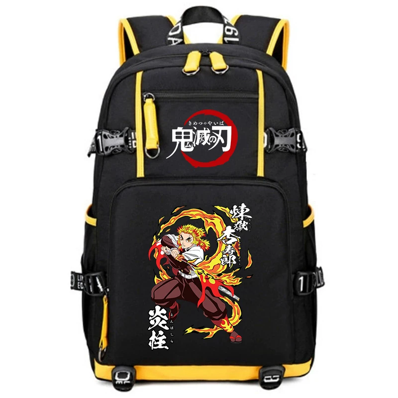 kids-school-backpack-with-demon-slayer-graphic-lightweight-student-rucksack-large-capacity-for-boys-girls