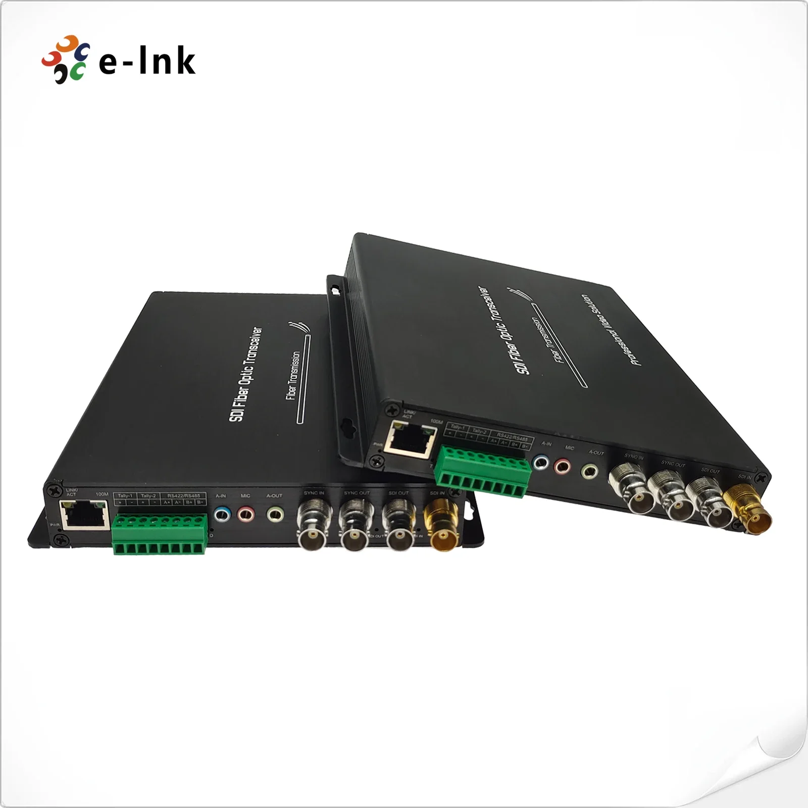 3G-SDI Fiber Optic Extender with Audio Ethernet Tally Sync and Data Over Single Fiber up to 80km for Live Broadcast
