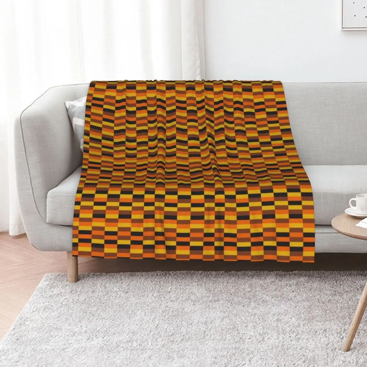 London Tube District Line Moquette Seat Pattern Throw Blanket for sofa wednesday Sleeping Bag Travel halloween Heavy Blankets
