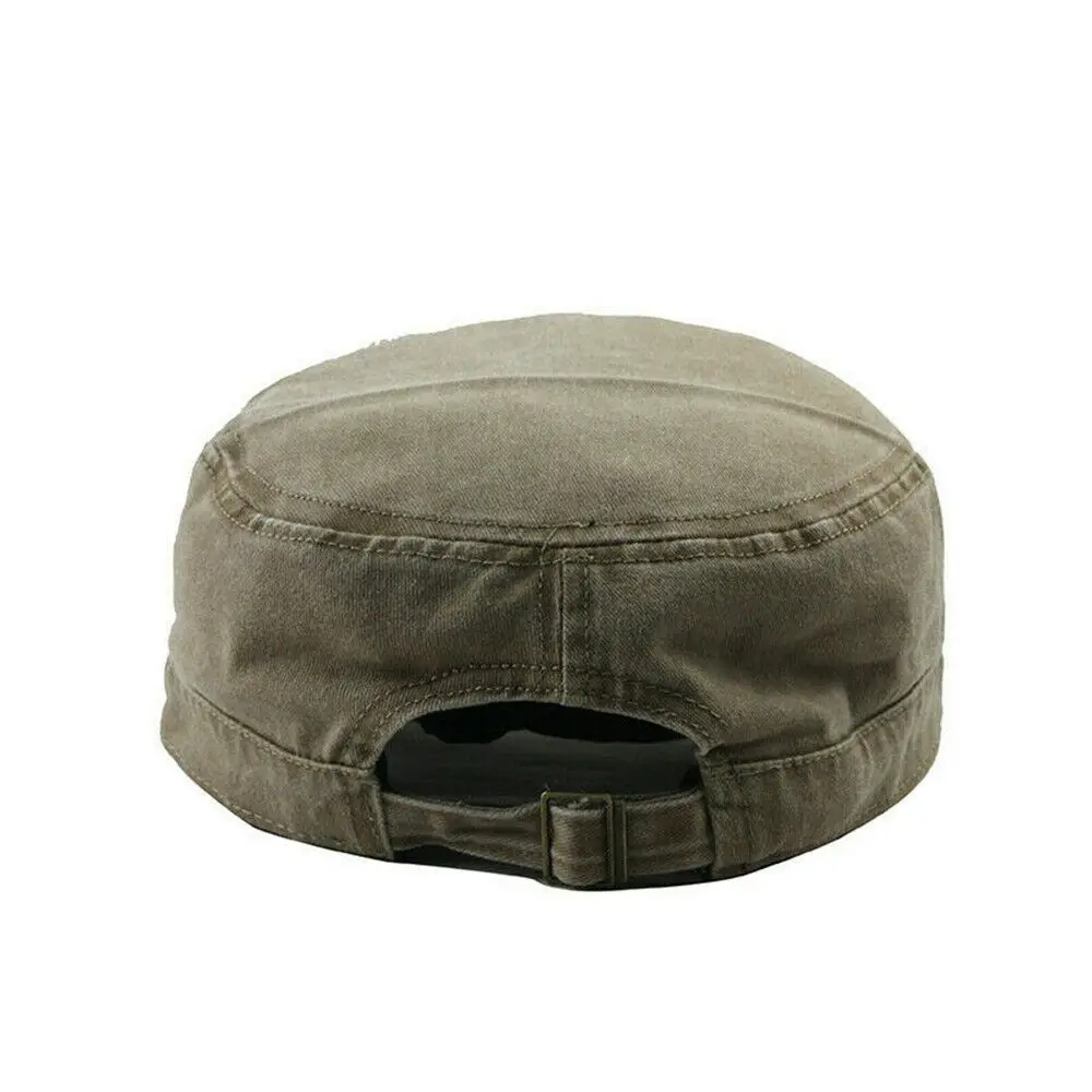 Big Head Man Large Size Pure Cotton Army Flat Cap Outdoors Baseball Cap Summer Polyester Plus Size Military Hat