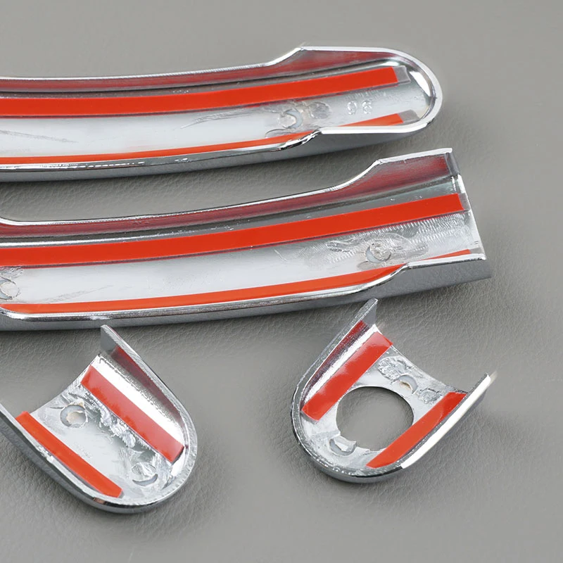 Car Accessories Exterior Door Handle Covers For VW Golf 5 MK5 Rabbit 2005 2006 2007 2008 2009 Carbon Fiber Style / ABS Silver