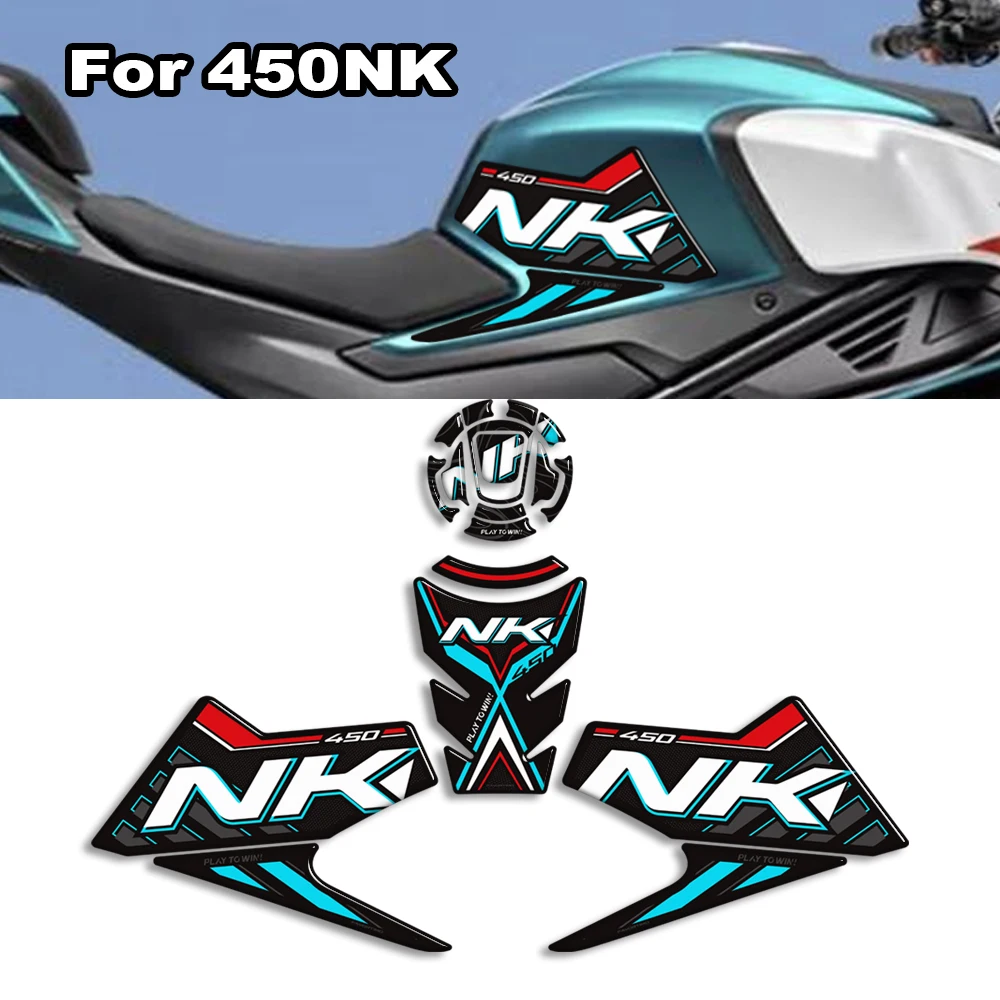 

Для CFMOTO 450NK 450 NK450 2024 2025 мотоциклетная накладка на бак, боковые ручки, защита для газа, мазута, колена, наклейки, наклейки