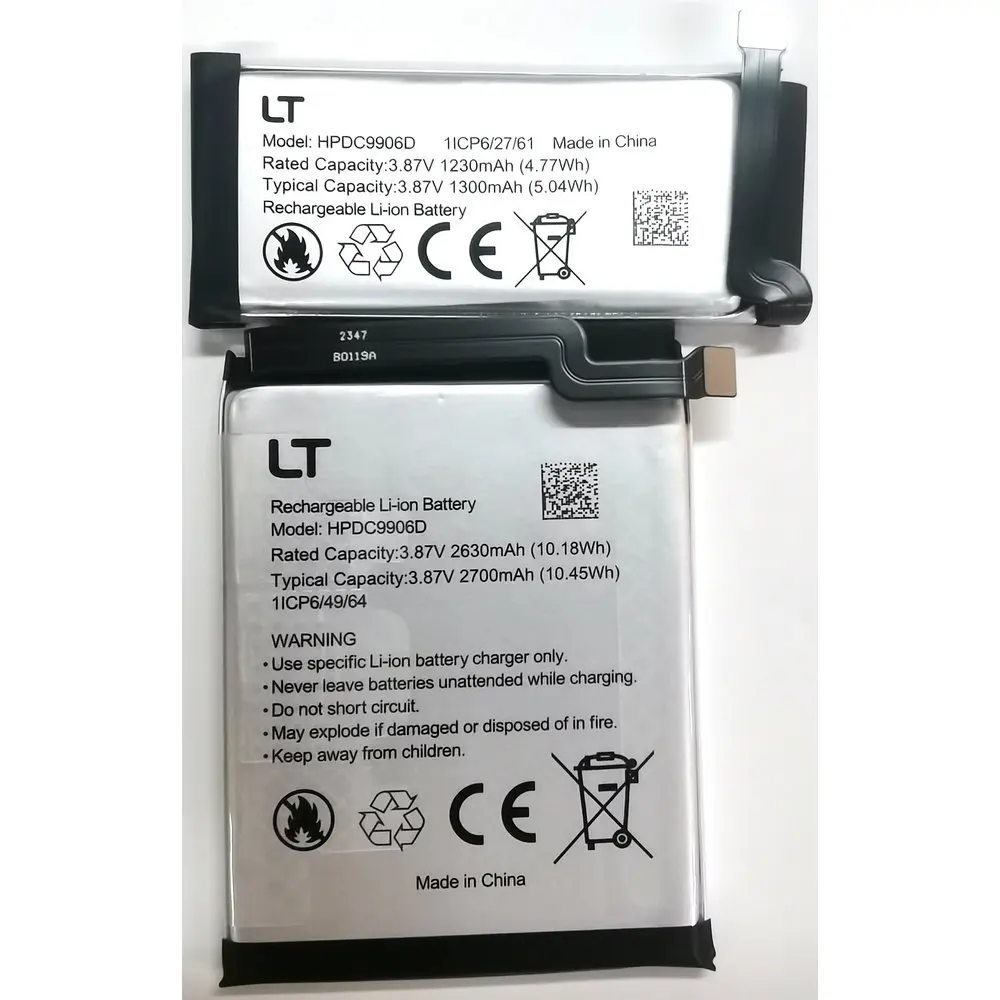 A Pair Original New High Capacity Battery for LT HPDC9906D Mobile Phone 3.87V