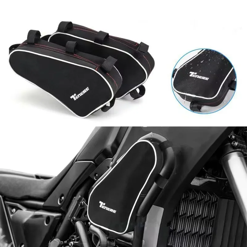 Motorcycle Engine Crash Bars Bag For Yamaha T7 Tenere700 Tenere 700 2019 2020 2021 2022 - Travel Storage Tool Waterproof Bags