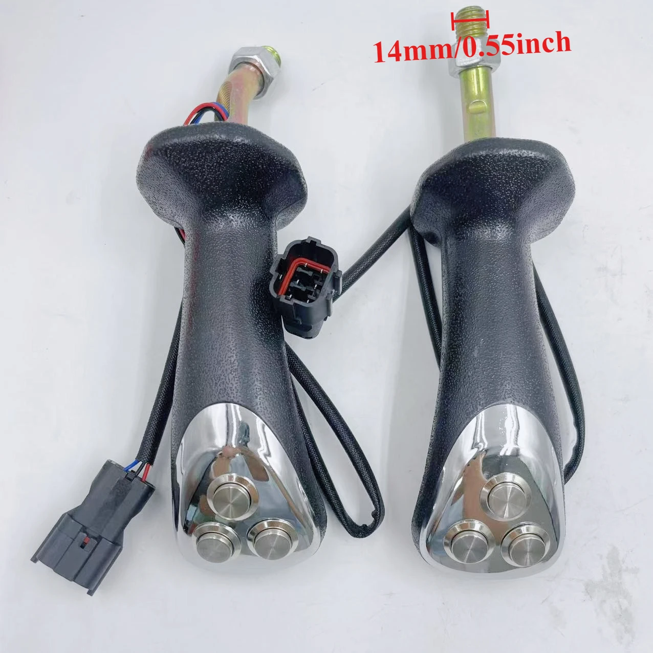 

3 Buttons for Wheel Excavator Pilot Valve Handle Glue Modified Wood Clamping Machine Wood Grabber Iron Grabber Joystick Handle
