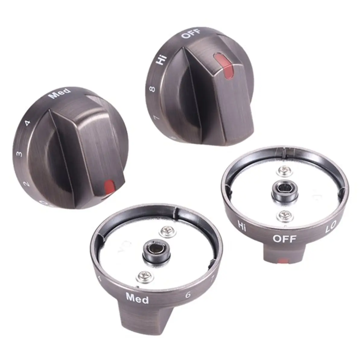A67T NEW 4PCS DG64-00975A Electric Range Knob Replacement Fit for Stove Knob for Electric Stove/Oven Ne/Nx9000t