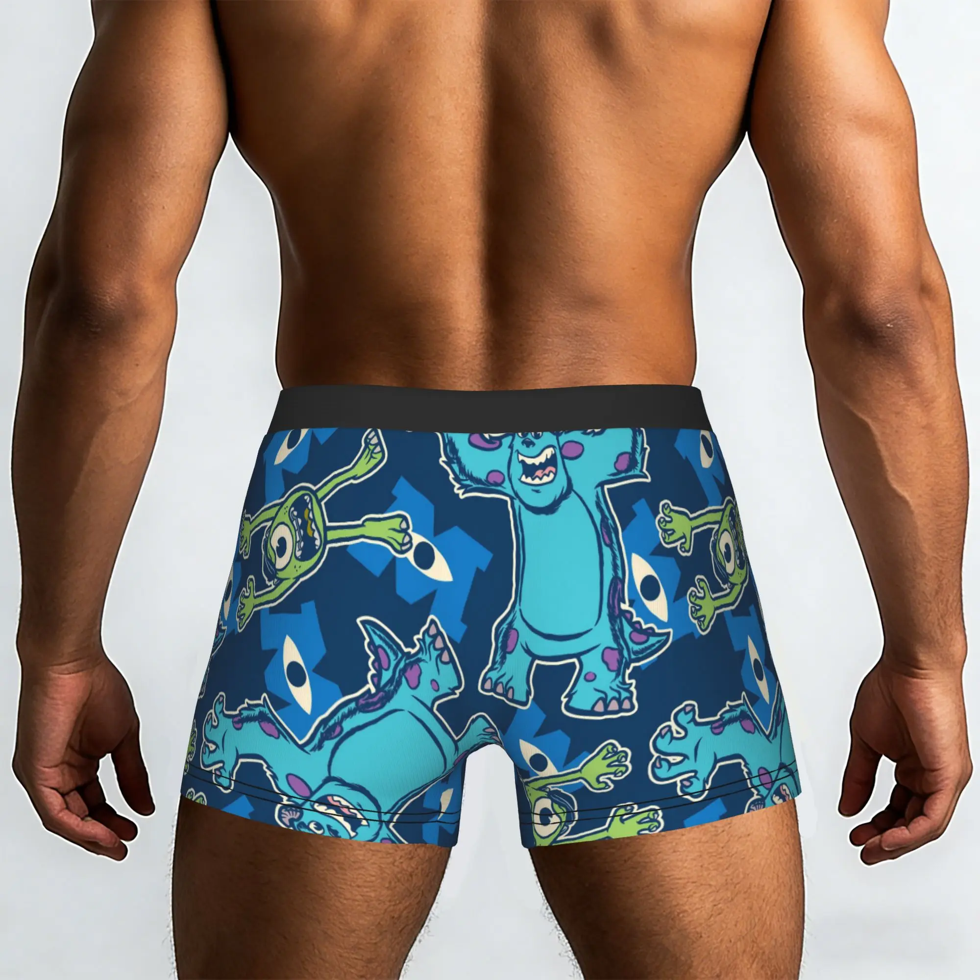 Customized Novelty M-Monsters Anime University Boxers Shorts Panties Men's Underpants Stretch  Briefs Underwear
