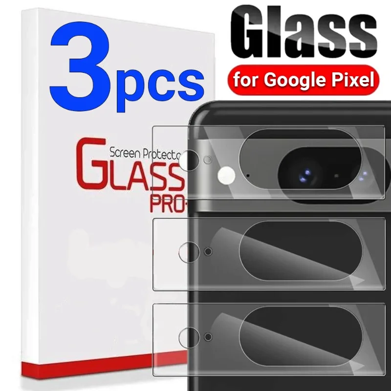 3-1Pcs For Google Pixel 6/7/8 Pro 6A 7A Back Camera Len Protection Film Clear Tempered Glass Lens Camera Screen Protector Cover