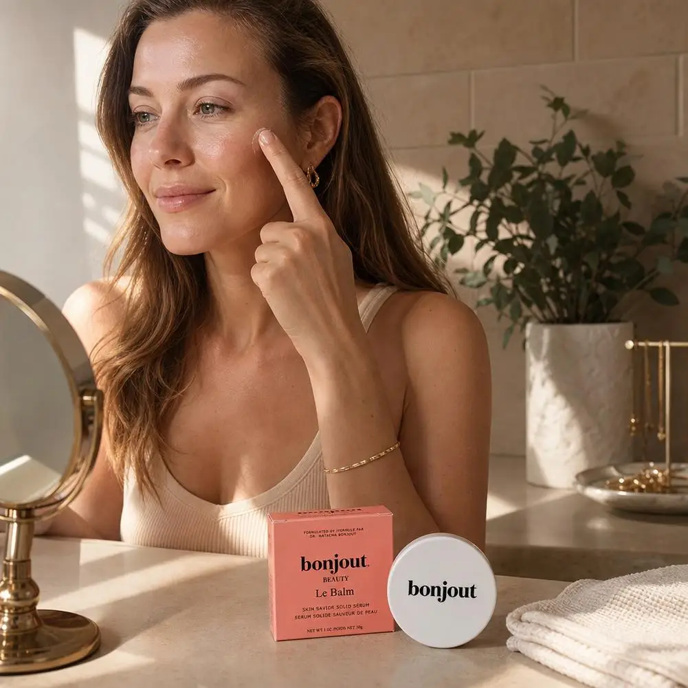 Bonjout Beauty Le Balm Skin Savior Solid Serum 30g Natural Skin Barrier Repair Moisturizing Balm For Sensitive Skin Facial Care