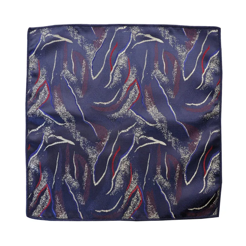 23 سنتيمتر خمر الفرنسية الأزهار مخطط البني جيب مربع أنيق البوليستر لينة منديل بدلة الزفاف اكسسوارات Cravat منشفة