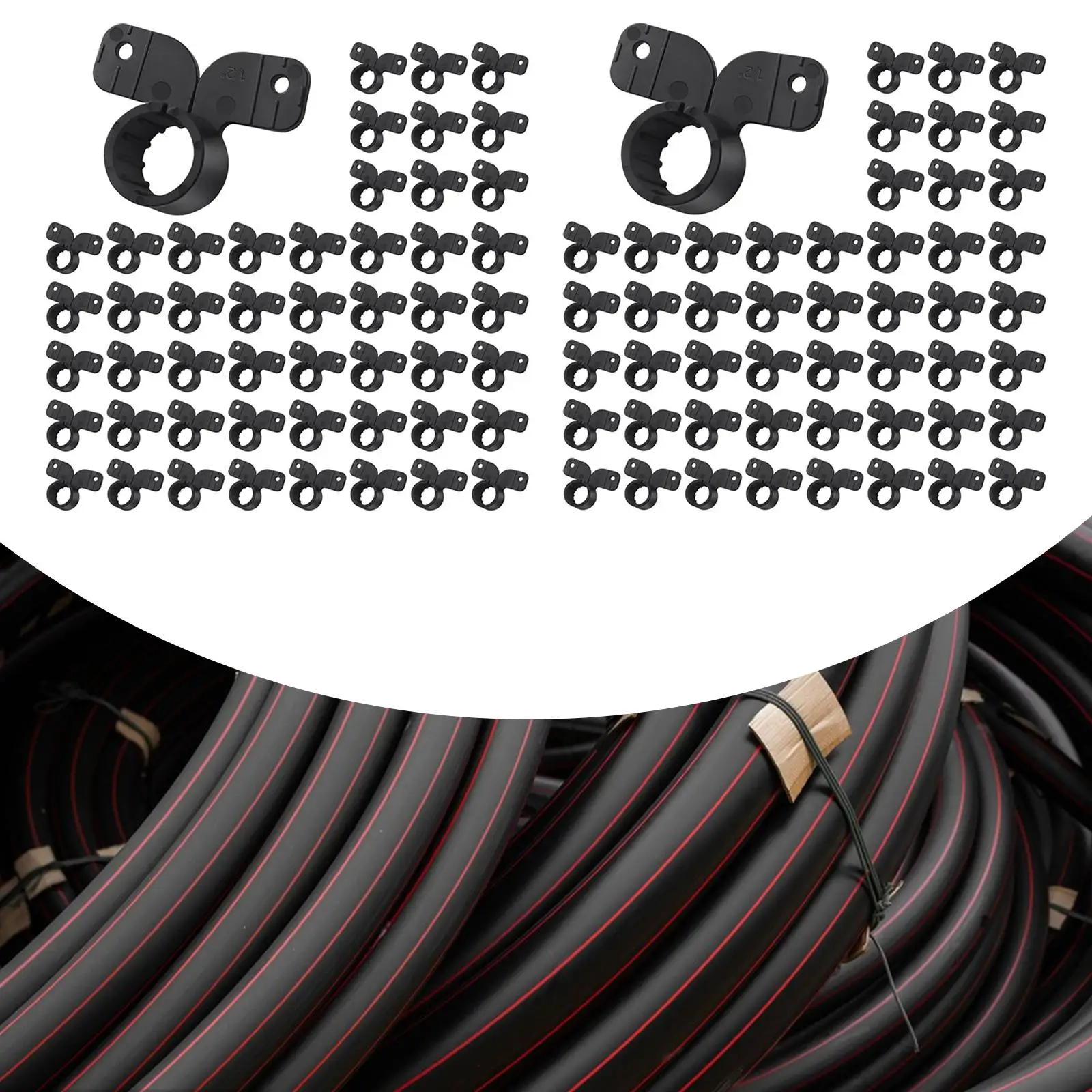 

50 Pieces Suspension Tube Clamps Butterfly Versatile Easy Installation Tubing Supports Accessories for Pex Cpvc Copper