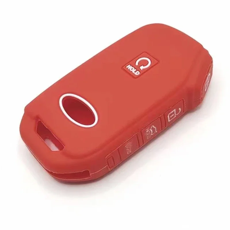 Silicone Car Key Case Cover For KIA Carnival Sportage R Seltos Sorento Stinger Cerato K5 2020 2021 Protect Shell Bag Accessories