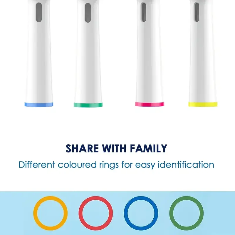 Testina di ricambio doppia pulizia 4-20 pezzi compatibile con spazzolini elettrici OralB adatti 100 500 1000 2000 3000 5000 6000 7000