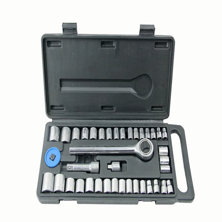 

Портативная комбинация рукавов из 40 предметов, набор инструментов для втулок, инструмент для ремонта автомобилей, втулка для ремонта автомобилей, ключ с храповым механизмом, углеродистая сталь от 4 до 17