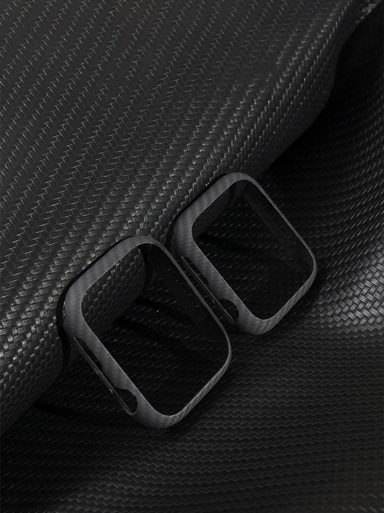 Cover For Apple watch Case 45mm 41mm 44mm 40mm 42mm 38mm Accessories Carbon fiber Bumper Protector iWatch series 9 8 4 5 6 SE 7