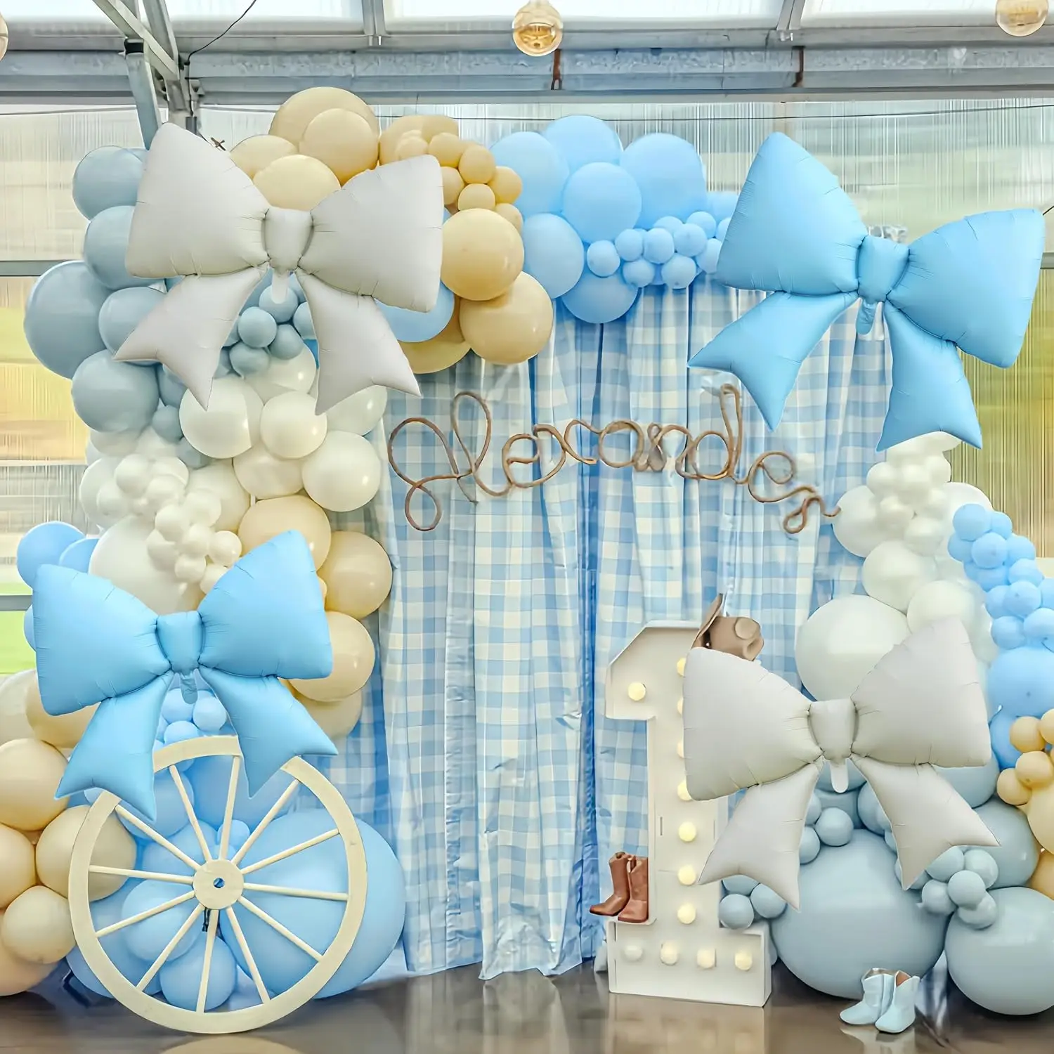 2 stücke Schmetterling Knoten Aluminium Folie Ballon Set Einzel Party Hochzeit Jahrestag Dusche Geburtstag Party Dekoration Ballon – Detail 4