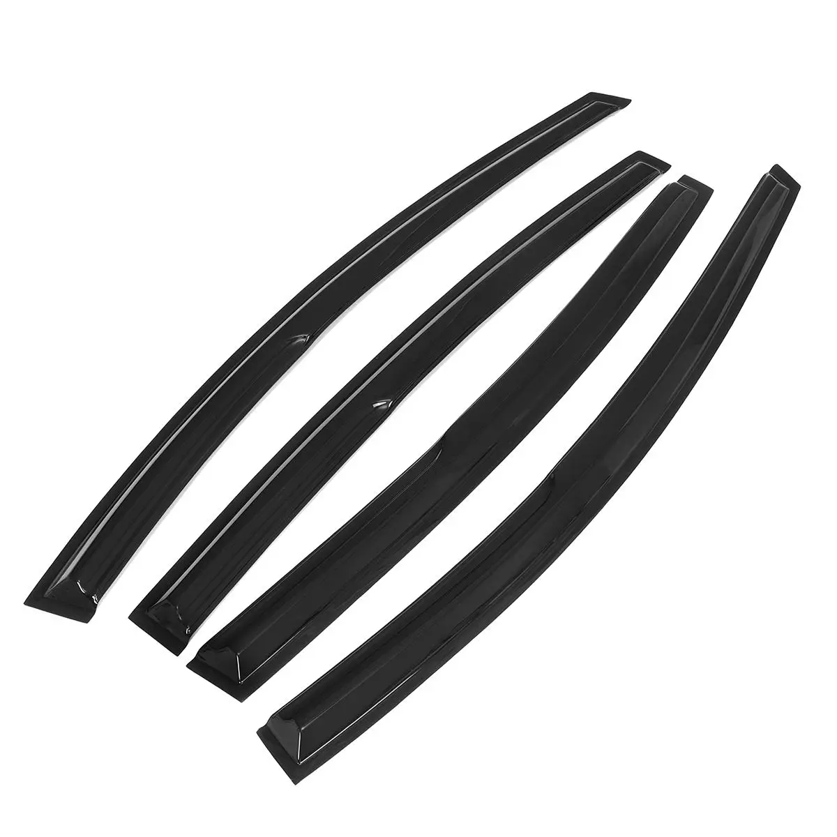 4PCS Car Window Wind Deflectors Tinted For Kia For Rio III sedan 2011-2017 Side Window Visors Sun Rain Guard Vent Deflectors