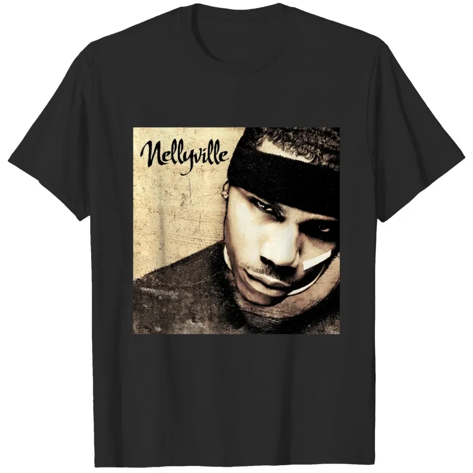 Nelly 90s Vintage Nellyville Rapper Graphic Cotton T-shirt Unisex Men Women Hip Hop Short Sleeve Classic Tee Fans Essentials 4XL