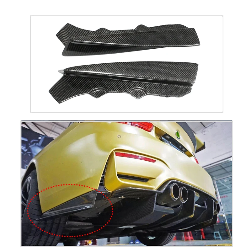 المصد الخلفي طراز PSM لسيارات BMW F80 M3 F82 F83 M4 ناشر الشفة الخلفية من ألياف الكربون