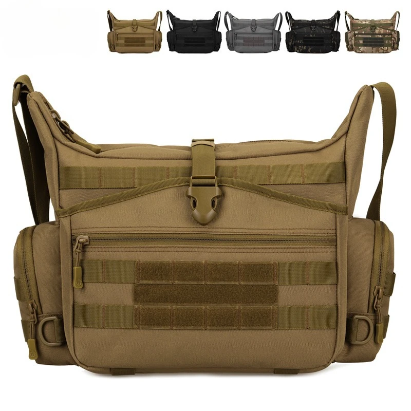 Crossbody Shoulder Bag for Men, Fits 15 Inch Laptop A4 Size, Outdoor Casual Sling Pack, Scratch-Resistant Durable for Travel