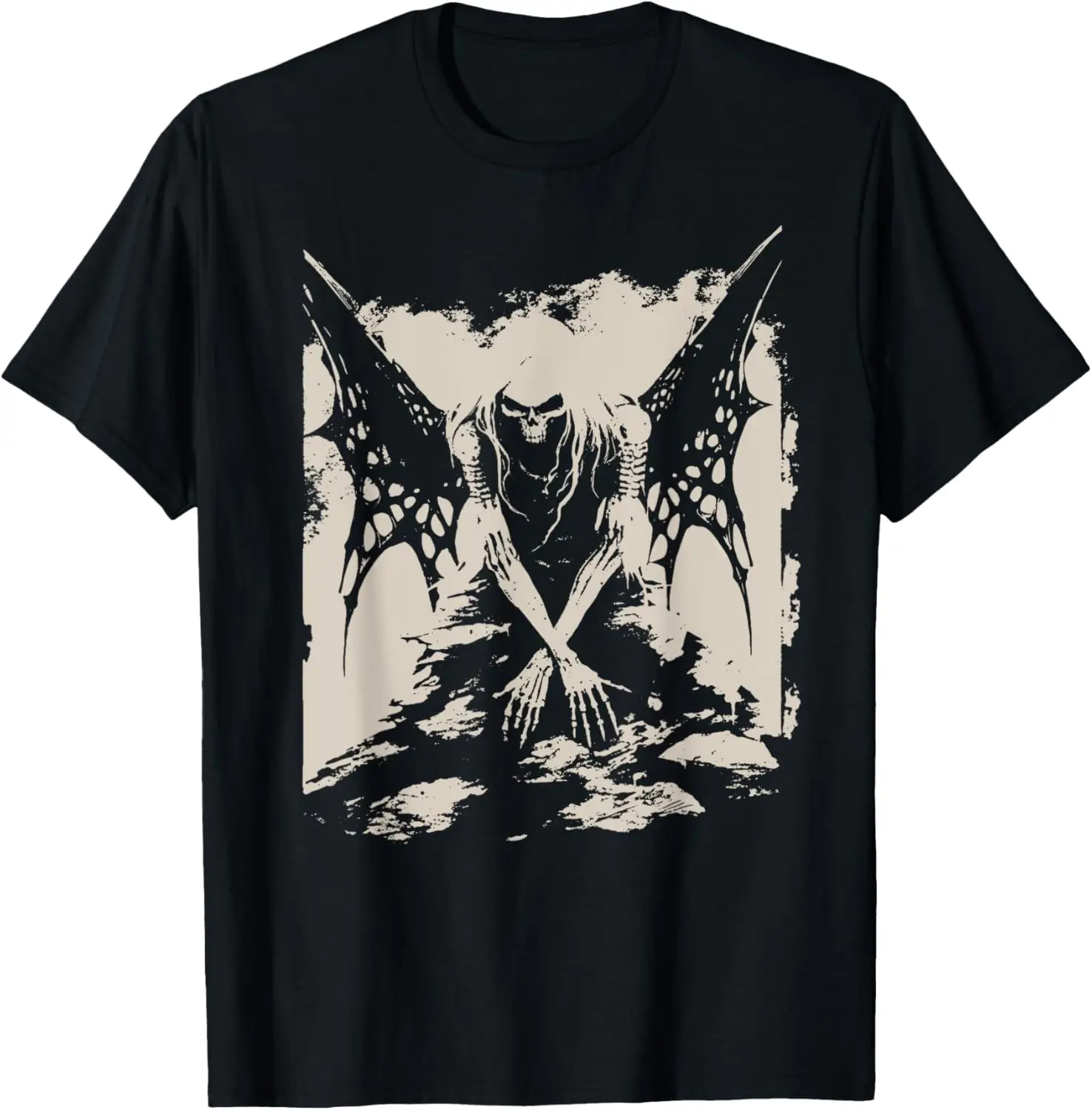 Goth Demon Fallen Fairy Angel Occult Dark Art Alt Aesthetic T-Shirt