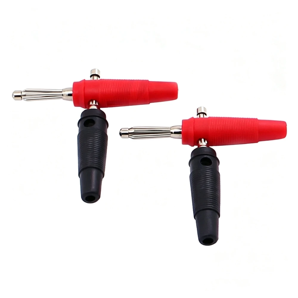 4Pcs 4MM Banana Plug Audio Speaker Connectors Amplifier Speaker Binding Post 4mm Banana Jack Plug For Cable Terminals