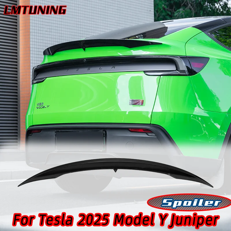 For Tesla 2025 New Model Y Juniper MC Style Rear Trunk Lid Car Bright black sports spoiler Trunk Lid Car Spoiler Accessories ﻿