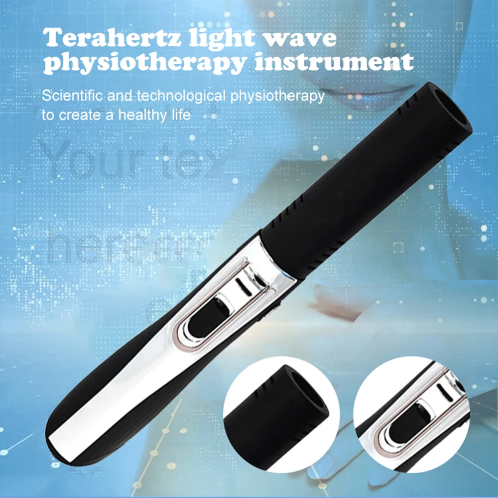 Xiaoshen blow terahertz therapy device, light wave pulse massage button type hand meridian massager, crystal inner tube