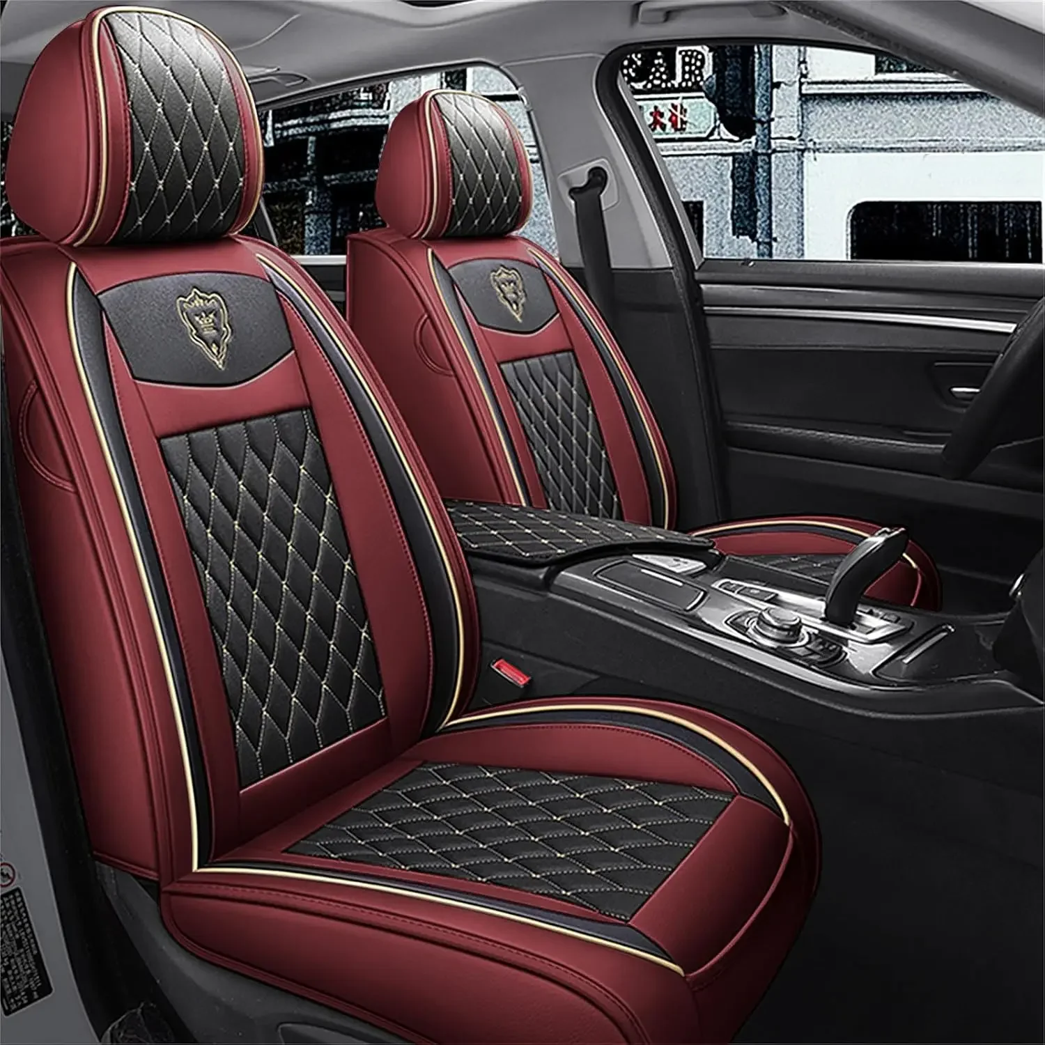 

Car Seat Covers Full Set Leather Universal Fit For Cars Suv Pick Up Truck Waterproof Non Slip Vehicle Seat Covers Automotive Int