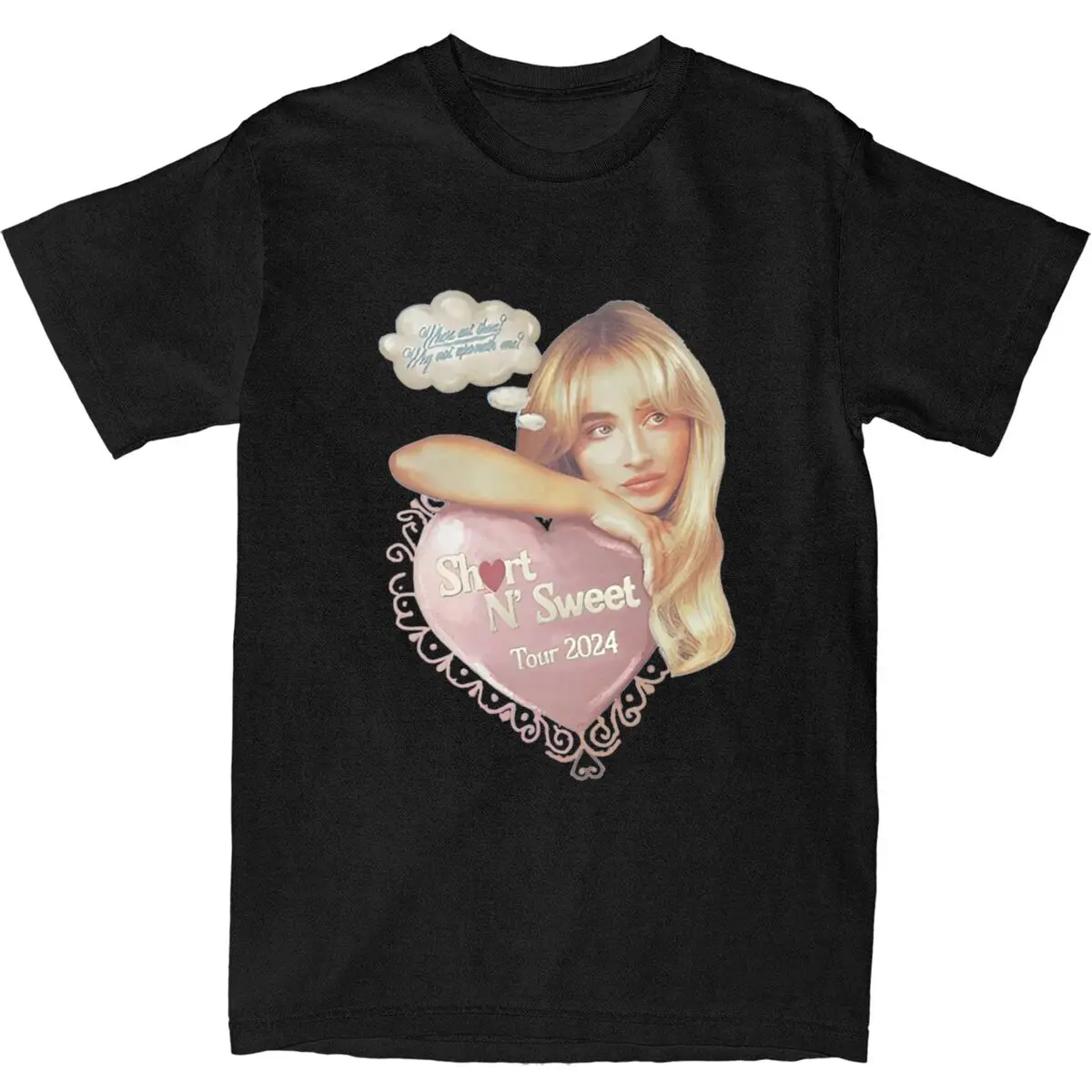 

Уличная футболка Sabrina Carpenter Album Short N' Sweet 100, хлопковые футболки, модная мужская футболка Y2K, одежда с короткими рукавами