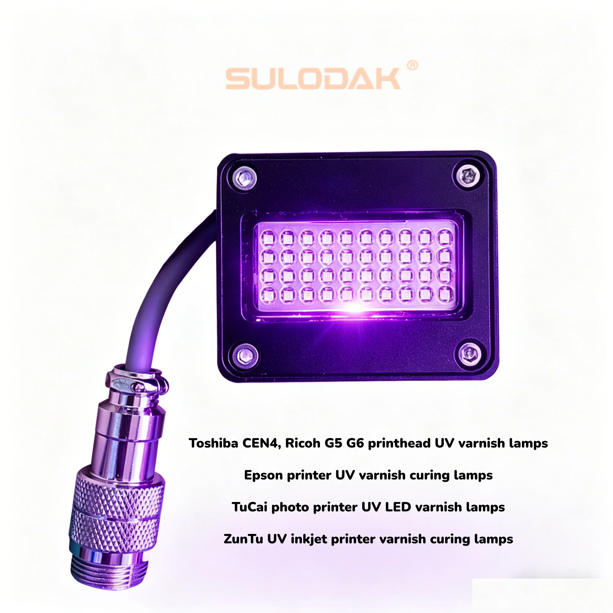 

LED Varnish Curing Lamp For Toshiba CEN4 Ricoh G5 G6 Printer Runcai Aojie Lijie Zuntu Flatbed Inkjet Printer