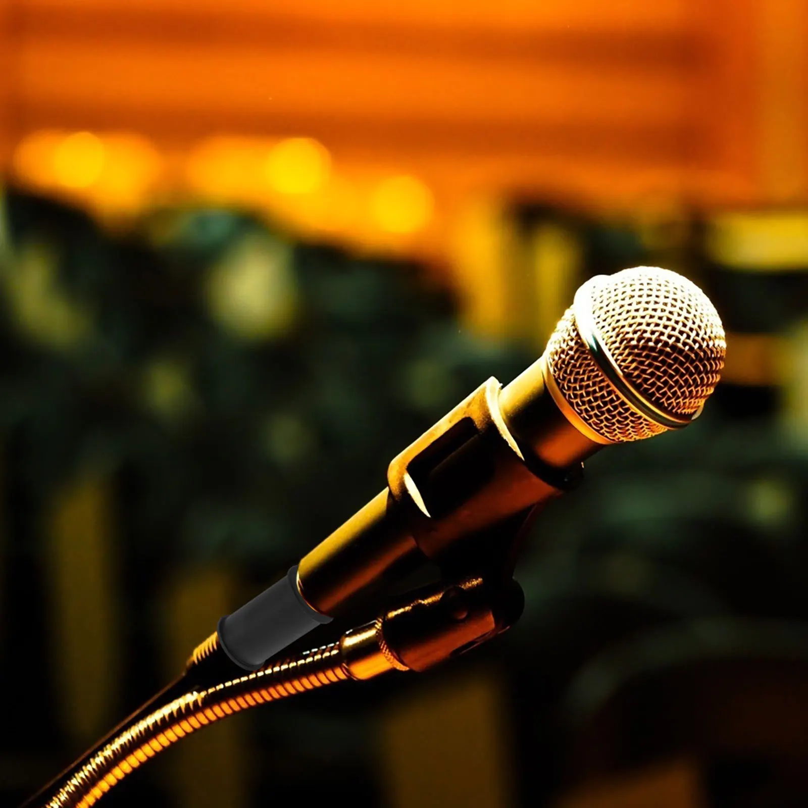 

Microphone Rubber Cover Durable Protective Sleeve Noise Reduction Easy Installation Versatile Use Recording Speech Studios