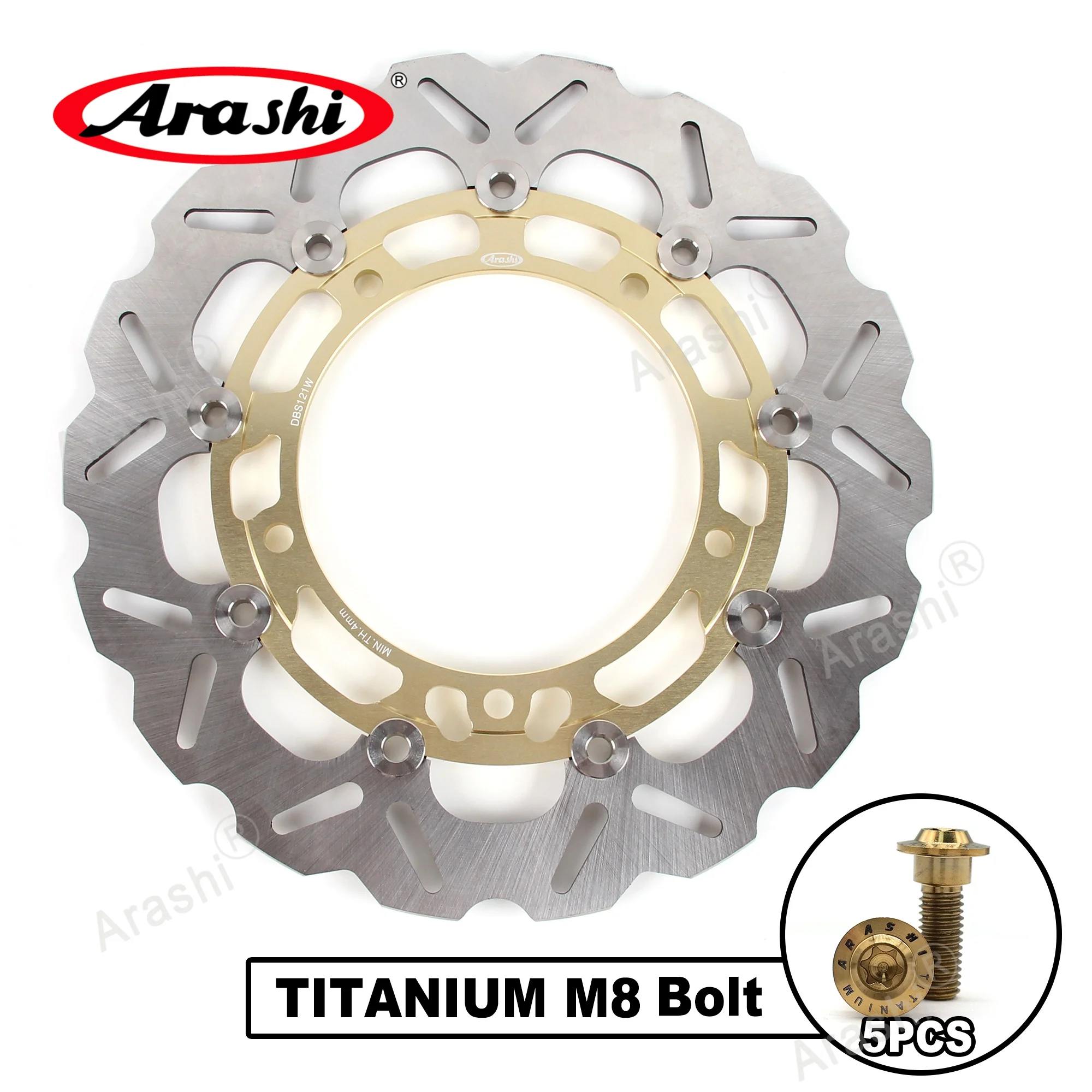Arashi CNC Floating Front Brake Disc Rotor For KAWASAKI Ninja 400